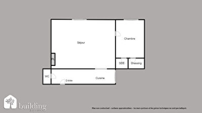 Levallois-Perret - Mairie/Centre - 385 000  - 35.07 m 2/12